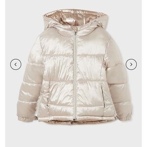 Mayoral Mayoral Reversible Puffer Coat gold and silver